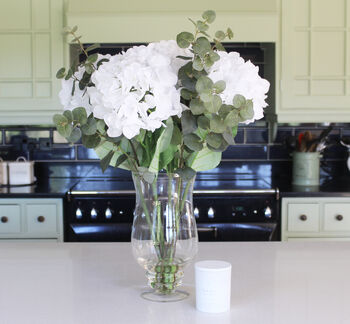 Luxury Artificial White Hydrangea Vase Arrangement, 3 of 5