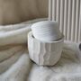 Pillar Candle Holders For Tealights With White Pot, thumbnail 3 of 4