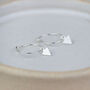 Sterling Silver Arrow Charm Hoops, thumbnail 2 of 4