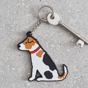 Jack Russell Key Ring Personalisation Available, 2 of 3