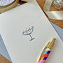 'Champagne Celebrations' Letterpress Card, thumbnail 1 of 2