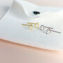 Sterling Silver Minimalist Heart Hook Earrings, thumbnail 6 of 7