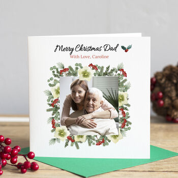 Personalised Dad Christmas Photo Card, 6 of 7