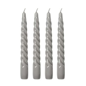 Set Of Four Twisted Taper Candles, 2 of 4