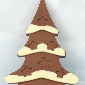 Giant Solid Milk Chocolate Christmas Tree. Handmade, Super Thick Chocolate Decorated Tree It's Big, 2 of 3