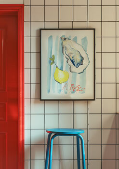 Al Fresco Oysters And Lemons Illustrated Art Print, 7 of 7