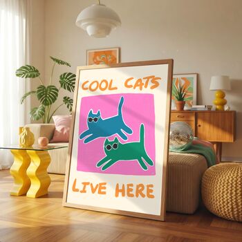 Cool Cats Art Print, 3 of 4