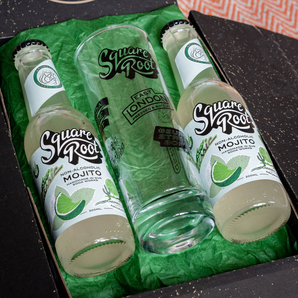 Non Alcoholic Mojito And Glass Gift Pack, 1 of 4
