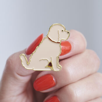 Cockapoo / Labradoodle Christmas Dog Pin, 4 of 9