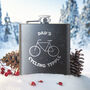 Personalised Cycling Tipple Hip Flask, thumbnail 1 of 8