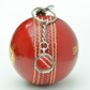 Genuine Cricket Ball Silver Keyring, thumbnail 2 of 4