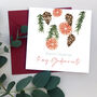 Personalised Orange Godparents Or Friend Christmas Card, thumbnail 1 of 2