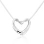 Silver Twisted Heart Necklace, thumbnail 5 of 6