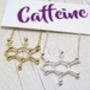 Caffeine Molecule Necklace, thumbnail 1 of 7