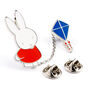 Miffy Flying Kite Pin Badge, thumbnail 3 of 4