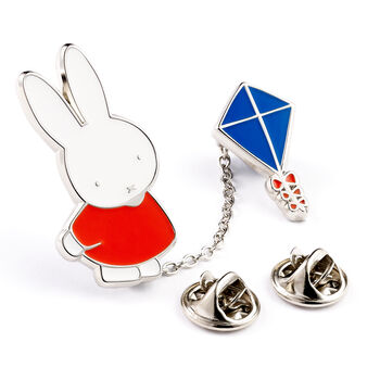 Miffy Flying Kite Pin Badge, 3 of 4