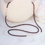Garnet And Sterling Silver Long Necklace, thumbnail 7 of 10