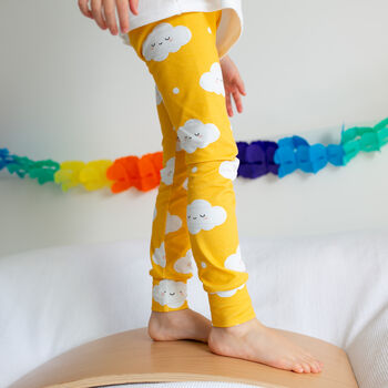 Organic Baby And Child Handmade Cloud Leggings, 4 of 6
