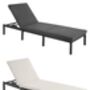 Reclining Sun Lounger With Cushioned Mattress, thumbnail 8 of 8