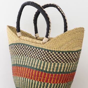Kisi Handwoven Shopping Basket, 3 of 6