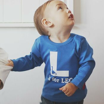 Personalised Alphabet Baby T Shirt, 3 of 8