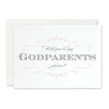 Olivia 'Will You Be My Godparents?' Card, 4 of 4