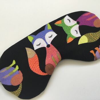 Handcrafted Colourful Fox Sleep Mask, 2 of 4