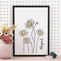 Birth Flower Illustrated Prints, thumbnail 7 of 12
