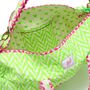 Quilted Weekend Bag | Neon Green, thumbnail 2 of 4