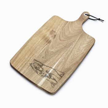 Personalised Belgian Shepherd Engraved Acacia Serving Board, 2 of 6