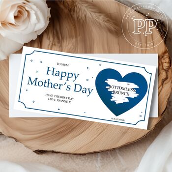 Personalised Mother's Day Voucher, Mother's Day Scratch Off Ticket, 4 of 9