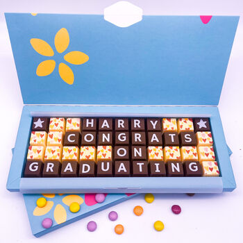 Personalised Graduation Chocolate Message Gift, 2 of 5