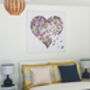 Large Feature Wall Butterfly Kaleidoscope Heart Print, thumbnail 2 of 6