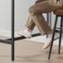 Dining Table Set Bar Stools Industrial Steel Frame, thumbnail 7 of 12