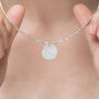 Personalised Pisces Constellation Necklace In Silver, thumbnail 2 of 11