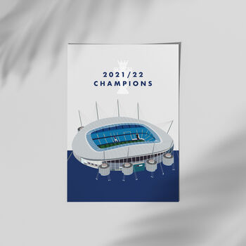 Man City 21/22 Champions Poster, 2 of 4