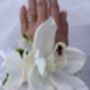 White Orchid Wrist Corsage, thumbnail 3 of 11
