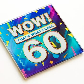 Music Themed 60th Birthday Coaster, 2 of 5