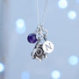 Personalised Sterling Silver Birthstone Necklace, thumbnail 2 of 12