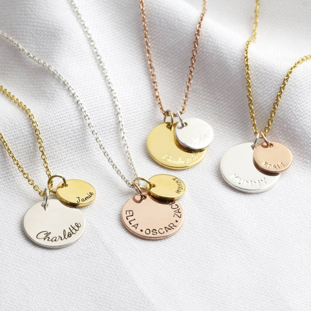 disk charm necklace