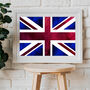 Union Jack Coronation British Flag Painting Art Print, thumbnail 1 of 4