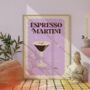 Espresso Martini Cocktail Print, thumbnail 3 of 4