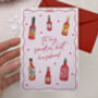 Hot Sauce Valentines Day Card For Husband In Spicy Pink Design, thumbnail 2 of 3