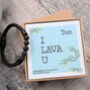 Handmade Personalised Lava Stone Bracelet For Men, thumbnail 8 of 8