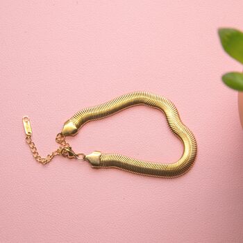 Stainless Steel Snake Chain Bracelet 8mm, 8 of 12