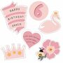 Personalised Princess Birthday Magnets Letterbox Card, thumbnail 3 of 4