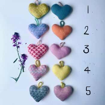 Knitted Lavender Heart, 2 of 2