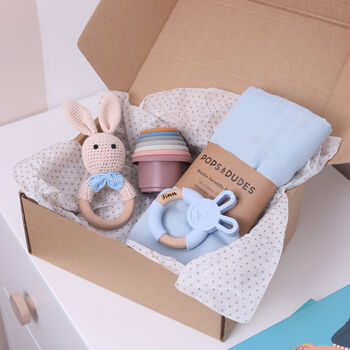 Personalised Blue Baby Gift Box, 3 of 6