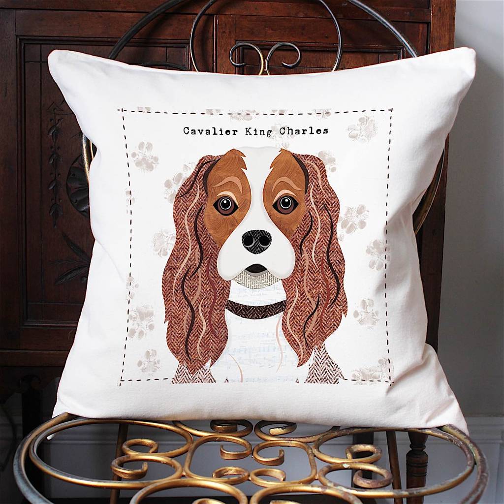 cavalier king charles spaniel cushion