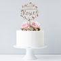 Personalised Congratulations Floral Cake Topper, thumbnail 1 of 8